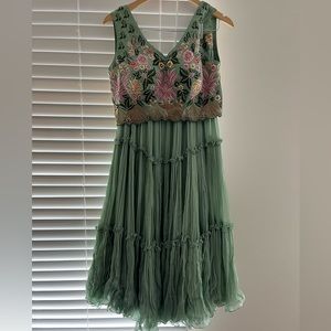 Embroidery Green Lehenga / Choli! Blouse and Skirt!